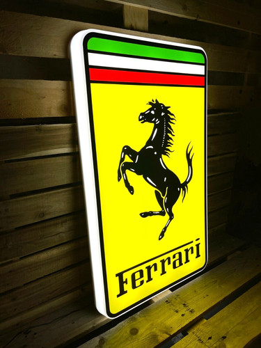 Ferrari leuchtschild garage - ferrari,